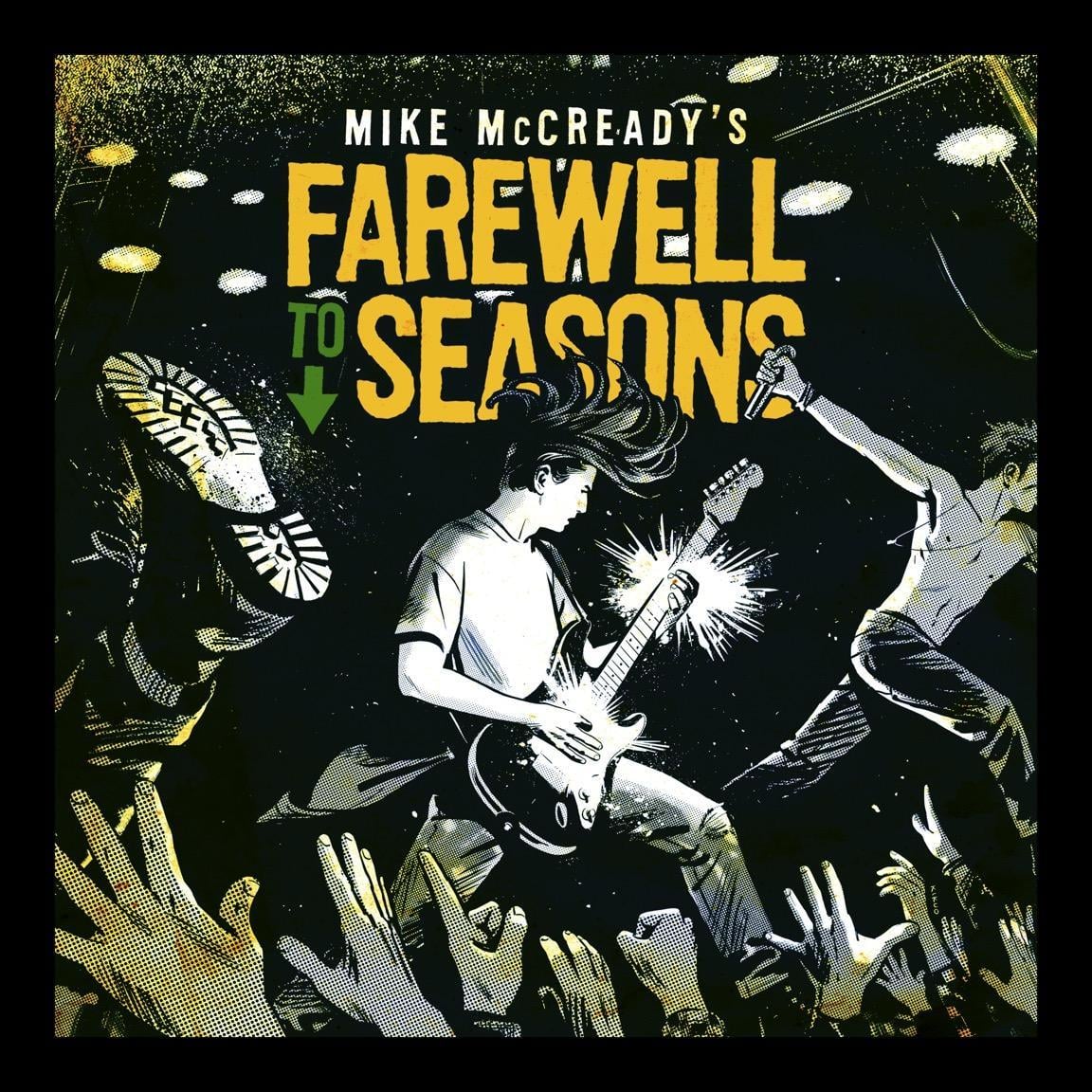 Mike McCready assina print da capa do seu romance gráfico 'Farewell to Seasons'