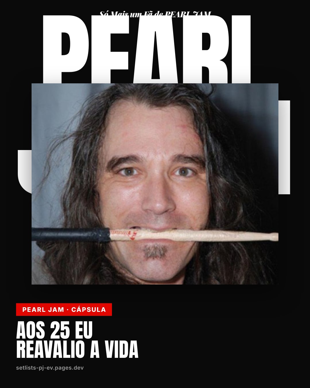 Num show do Triumph, ainda garoto, Dave Abbruzzese viu doze mil e quinhentas pessoas de punho erguido e ouviu a própria voz dizer: eu quero isso